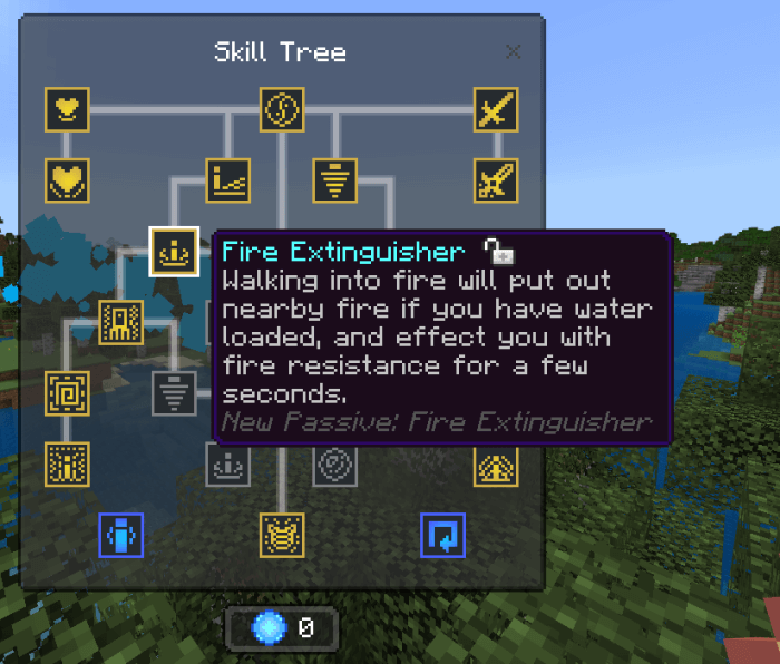 Water Skill Tree: Fire Extinguisher Skill