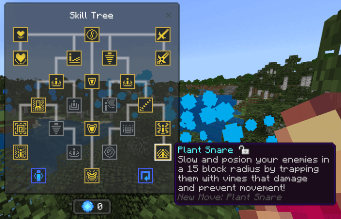 Water Skill Tree: Plant Snare Skill