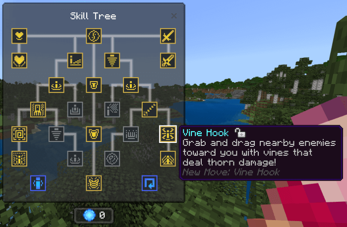 Water Skill Tree: Vine Hook Skill