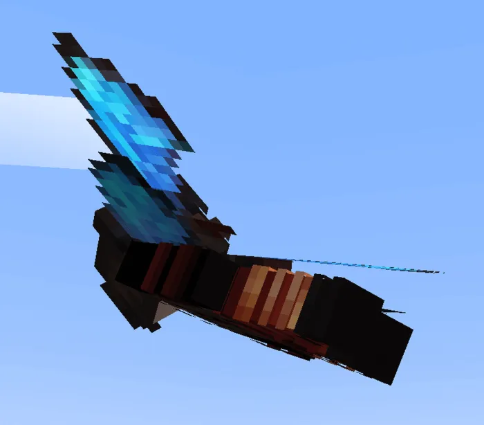 Blue Morpho Butterfly Elytra Wings 16x in Flight