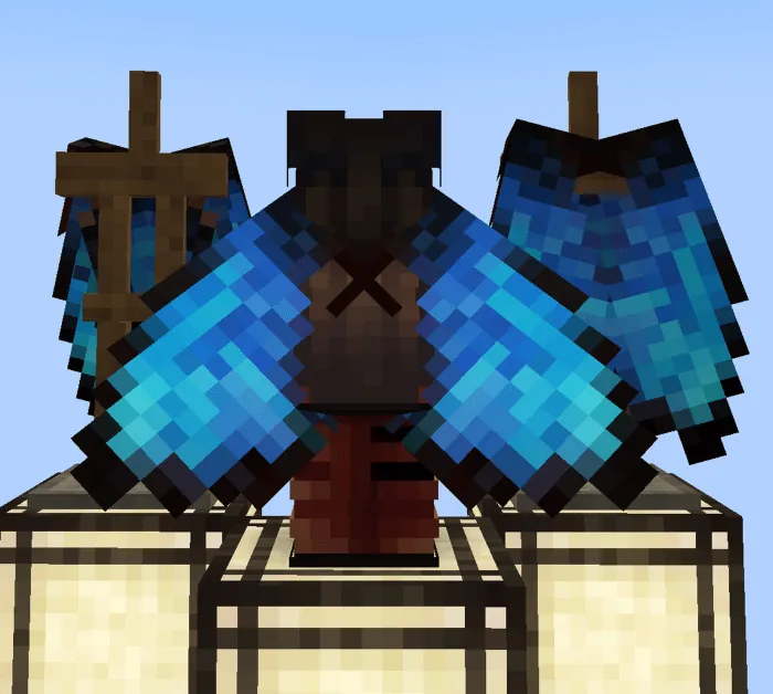 Blue Morpho Butterfly Elytra Wings 16x