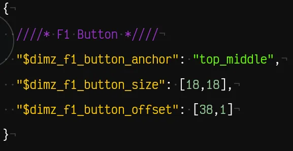 F1 Button Configuration File