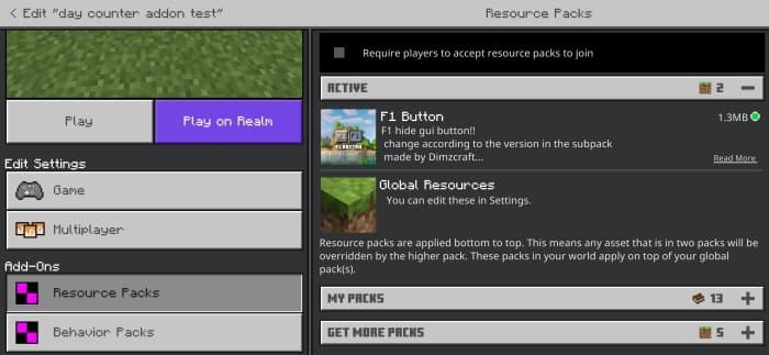 F1 Button Pack: Screenshot