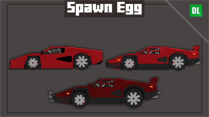 Lamborghini Countach: Spawn Eggs