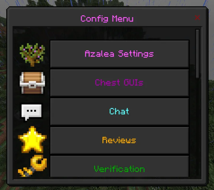 Config Menu