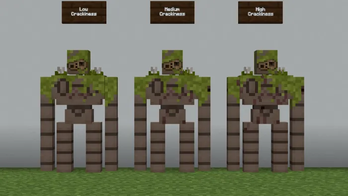 Iron Golems Crackness Levels