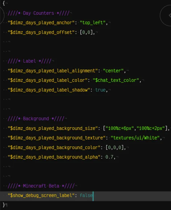 Customable Days Played Configuration File