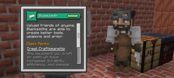 Blacksmith Class Description