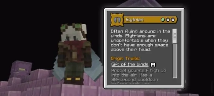 Elytrian Origin Description