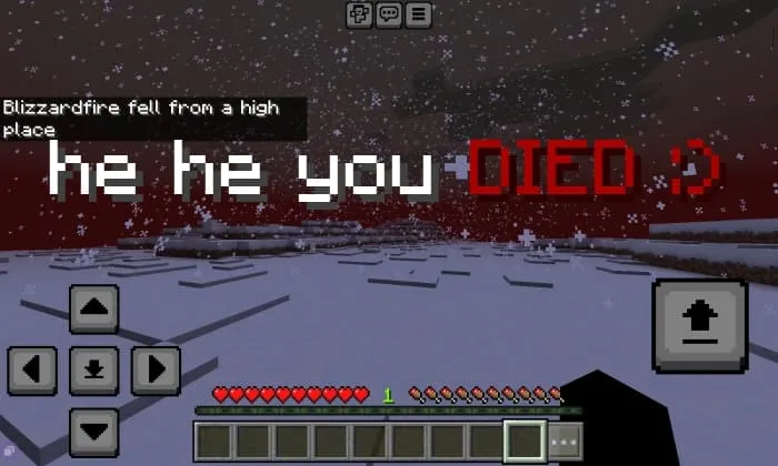 he he you DIED :)