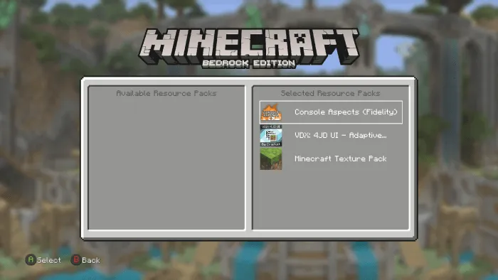 Vanilla DX: LCE UI: Compatibility with Console Aspects