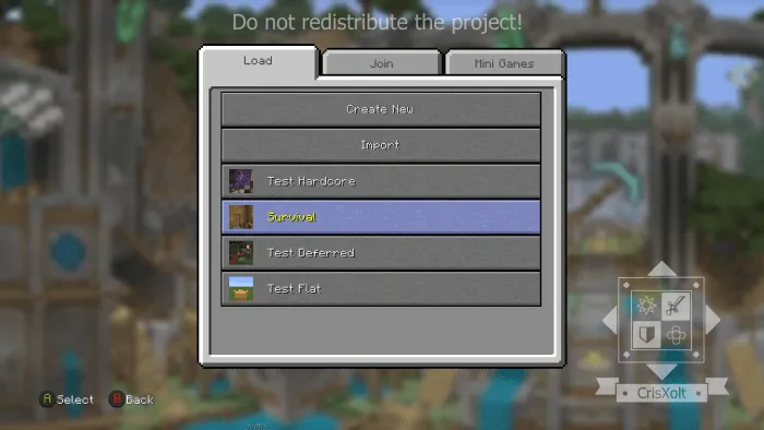 Vanilla DX: LCE UI: Screenshot 2