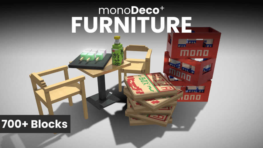 Thumbnail: monoDeco Plus Furniture | 700+ Blocks | v0.4.0
