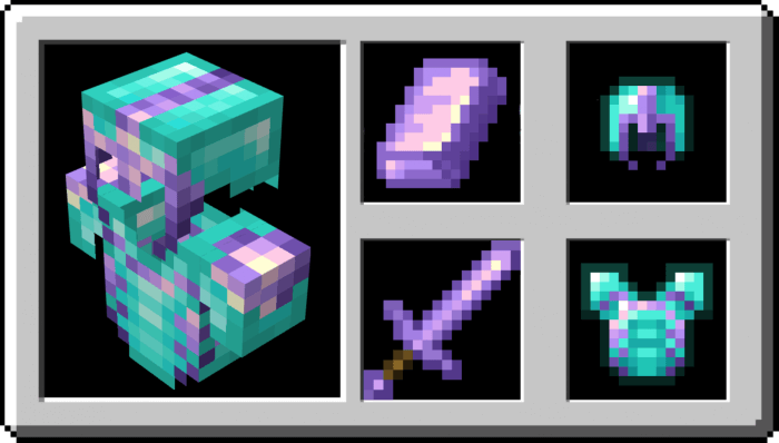Amethyst Armor, Items and Weapons
