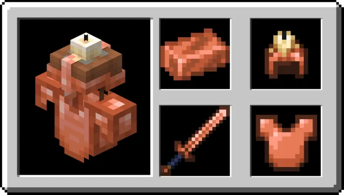 Copper Armor, Items and Weapons