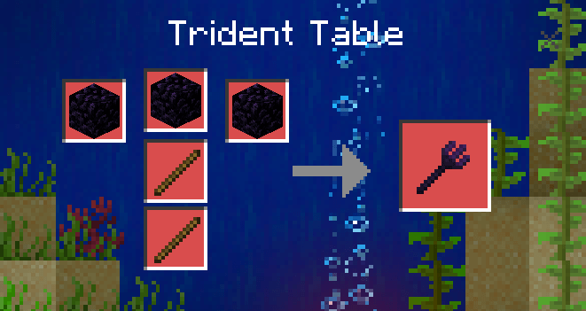 Obsidian Trident Recipe