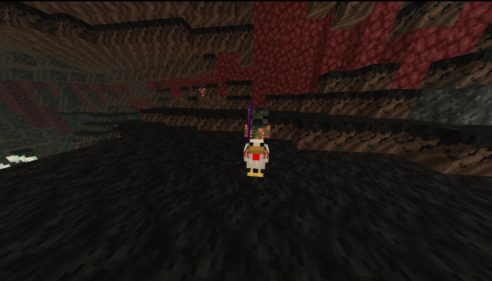 Withered Zombie Pigman Riding a Chicken