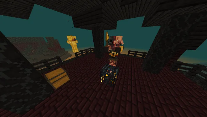 Withered Zombie Piglin Brute: Screenshot 1