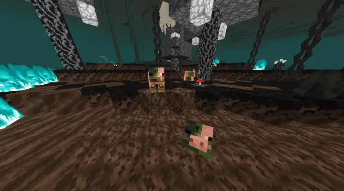 Withered Zombie Pigs