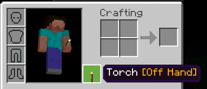 Torch (Off Hand) in the Offhand