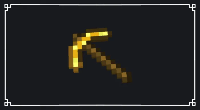Golden Pickaxe Model