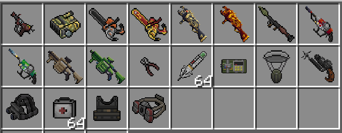 List of Weapons