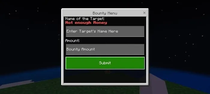 Bounty System: Screenshot 2