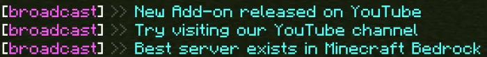 Broadcast System Messages