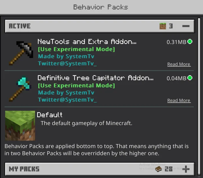 Definitive Tree Capitator Behavior Pack