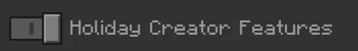 Enabled Holiday Creator Features