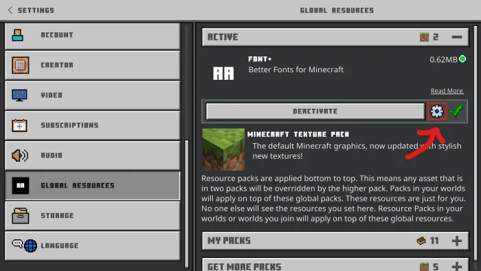 Changing Fonts: Screenshot 1