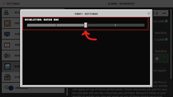 Changing Fonts: Screenshot 2