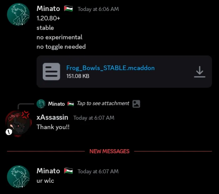 Fix from Minato