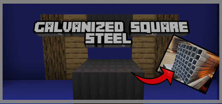 Thumbnail: Galvanized Square Steel Meme Addon