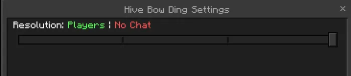 Resolution: Players | No Chat
