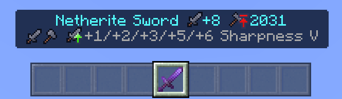Netherite Sword Info