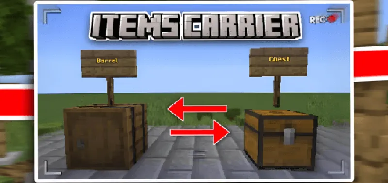 Thumbnail: Items Carrier 1.21.70 (supports addons items) 🔥