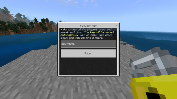 Option 1 - Find By Key: Screenshot