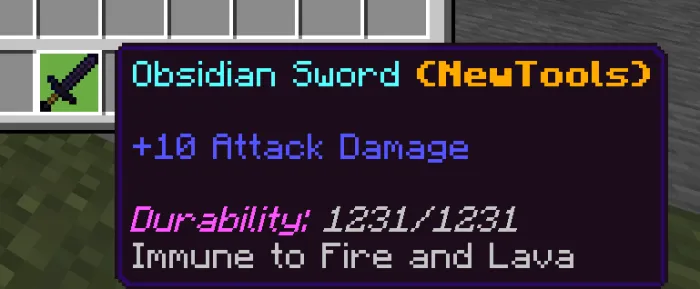 Obsidian Sword Description