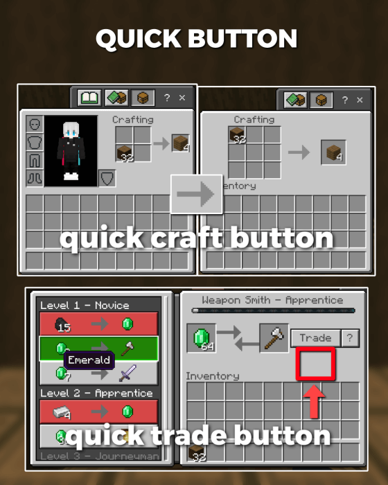 Quick Buttons: Screenshot
