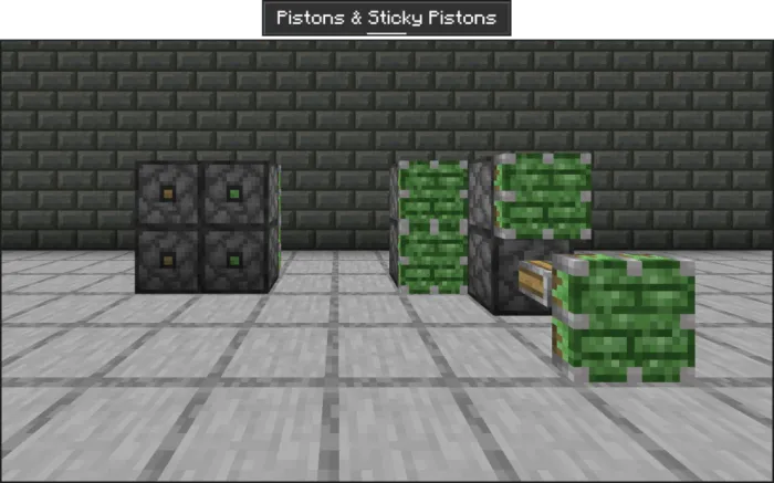 Pistons & Sticky Pistons: Screenshot