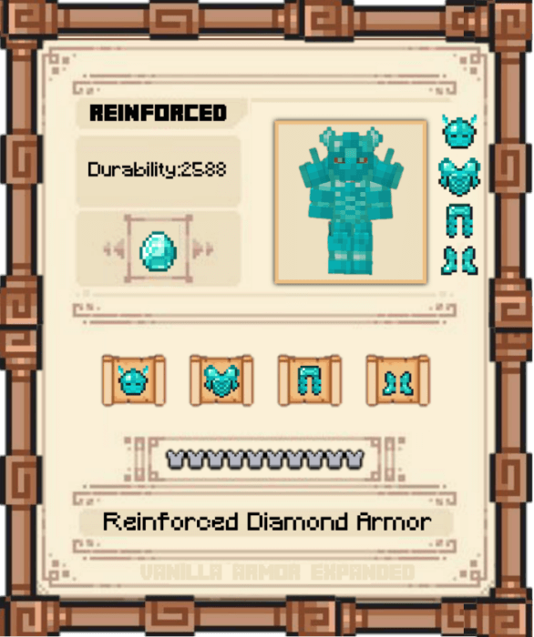 Reinforced Diamond Armor Stats