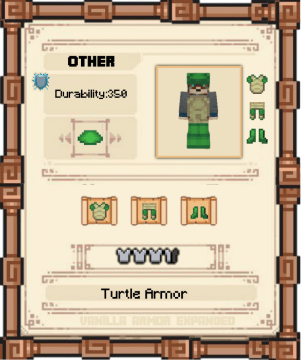Turtle Armor Stats