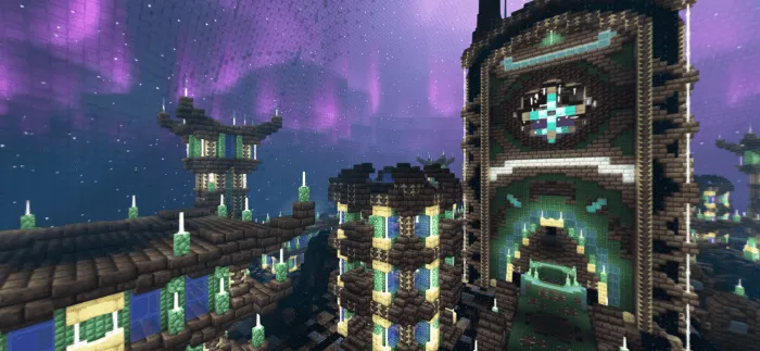 Futuristic Sculk End Panorama: Screenshot 2