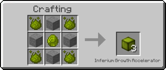 Inferium Growth Accelerator Recipe