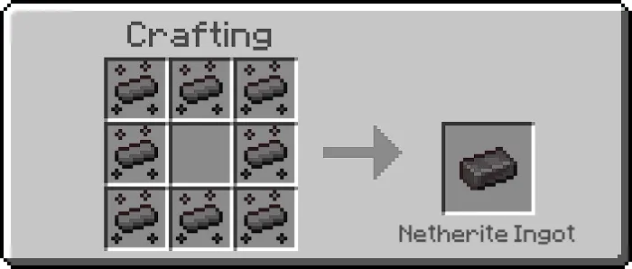 Netherite Ingot Recipe