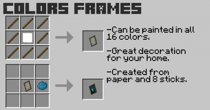 Colors Frames Recipes