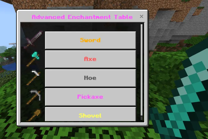 Advanced Enchantement Table Options