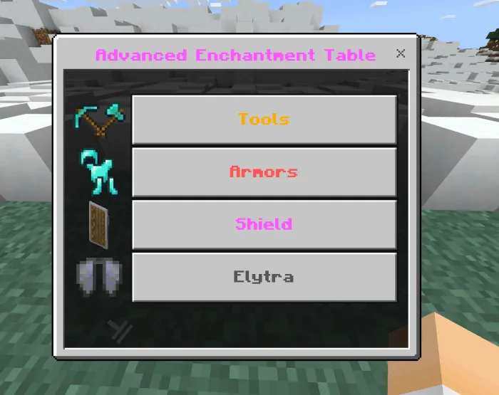 Advanced Enchantment Table UI