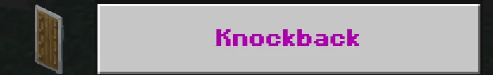 Knockback Enchantment